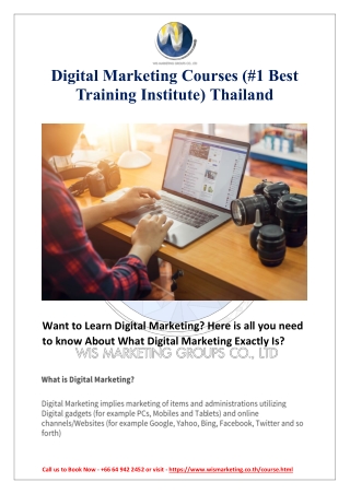 Digital Marketing Courses (#1 Best Digital Marketing Training Institute In Thailand