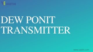 Dew point transmitter