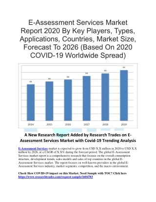 E-Assessment Services Market Report 2020 By Key Players, Types, Applications, Countries, Market Size, Forecast To 2026 (