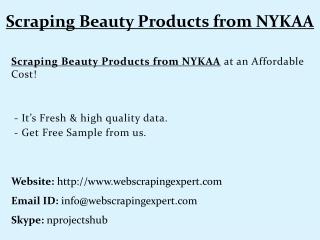 Scraping Beauty Products from NYKAA