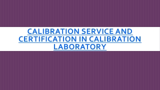 Calibration and instrument Certification  BestLabs Singapore