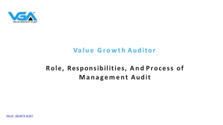 Growth Auditor Role,Responsibilties and Process