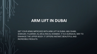 Arm Lift in Dubai