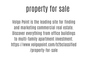 property for sale