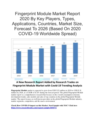 Fingerprint Module Market Report 2020 By Key Players, Types, Applications, Countries, Market Size, Forecast To 2026 (Bas