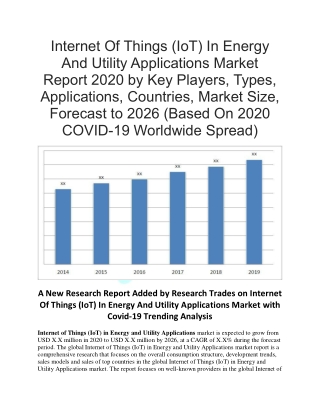 Internet Of Things (IoT) In Energy And Utility Applications Market Report 2020 By Key Players, Types, Applications, Coun