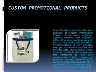 Custom Promotional Products