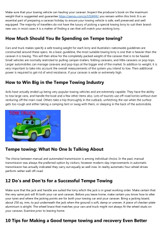 10 Apps To Help You Manage Your Tempe Towing