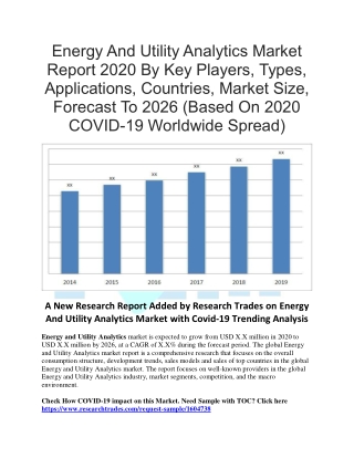 Energy And Utility Analytics Market Report 2020 By Key Players, Types, Applications, Countries, Market Size, Forecast To