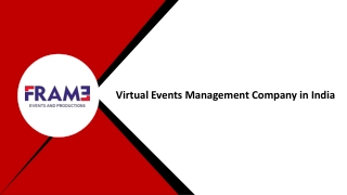 Virtual Events Management Company in India