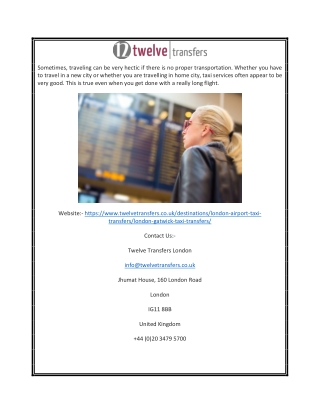 Taxi London To Heathrow | Twelvetransfers.co.uk