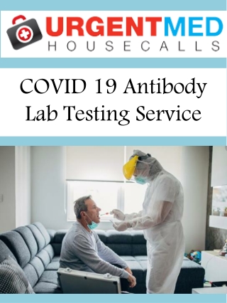 COVID 19 Antibody Lab Testing Service