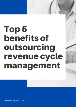 Top 5 benefits of outsourcing revenue cycle management services