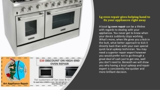 Lg oven repair gives helping hand to fix your appliances right away