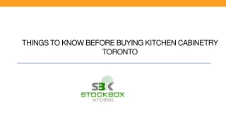 Buying Kitchen Cabinetry Toronto
