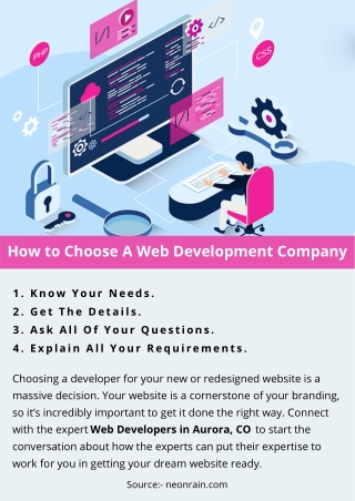 How to Choose A Web Development Company