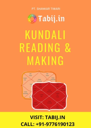 Online Kundali Reading & Making by date of birth in Hindi Free for Marriage call  91-9776190123