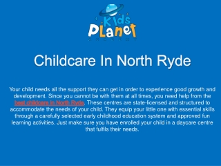 Quality Childcare In North Ryde