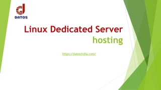 Linux Dedicated Server hosting