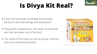 Is Divya Kit Real?