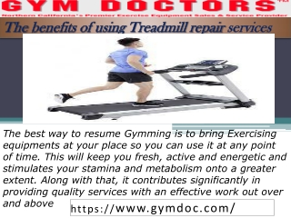 Treadmill Repair California