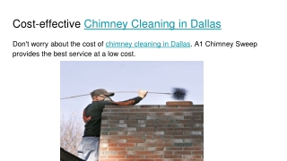 Chimney Inspection in Dallas