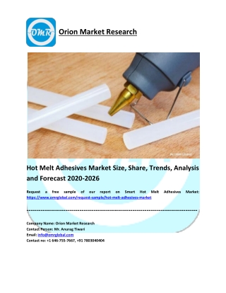 Hot Melt Adhesives Market Research and Forecast 2020-2026