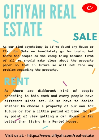 Why we should Buy a House or Flat rather we get it in Rent?