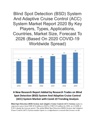 Blind Spot Detection (BSD) System And Adaptive Cruise Control (ACC) System Market Report 2020 By Key Players, Types, App
