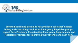 Florida Emergency Physicians Billing Services - 360 Medical Billing Solutions