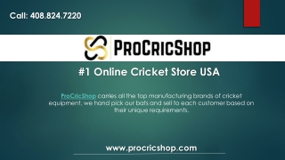 Online Cricket Store