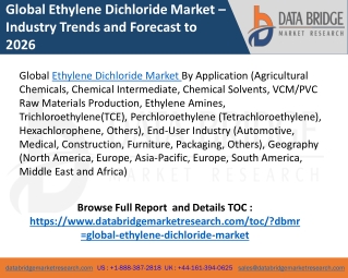 Ethylene dichloride market