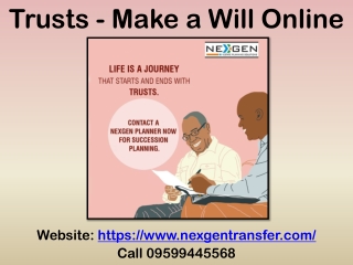 Trusts - Make a Will Online - Estate Planning