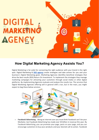 How Digital Marketing Agency Assists You?