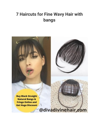 7 Haircuts for Fine Wavy Hair with bangs