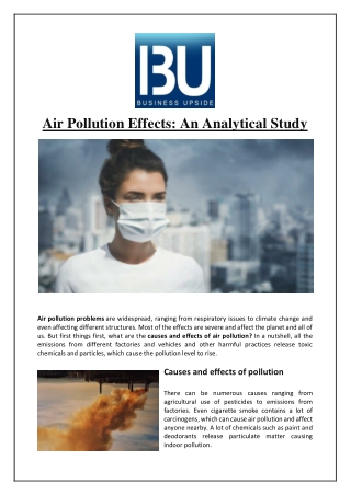 Air Pollution Effects: An Analytical Study