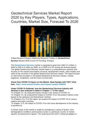 Geotechnical Services Market