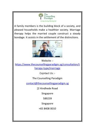 Marriage Counselling Singapore | The Counselling Paradigm