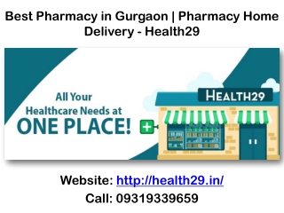 Best Pharmacy in Gurgaon | Pharmacy Home Delivery - Health29
