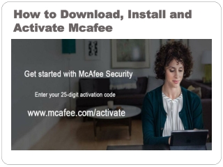 How to Download and Activate Mcafee - Mcafee.com/Activate