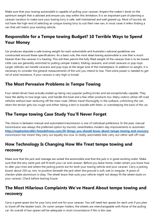 What Freud Can Teach Us About Tempe Towing