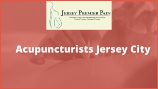 Acupuncturists Jersey City