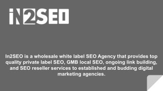 Wholesale SEO - In2SEO