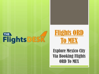 Flights ORD To MEX