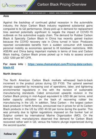 Carbon Black Price, Prices, Market and Analysis | ChemAnalyst