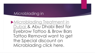 Microblading in Dubai