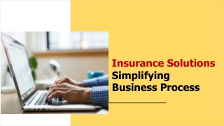 5 Insurance Solutions Simplifying Business Process