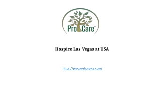 Hospice Las Vegas at USA