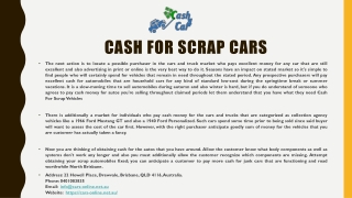 Cash For Scrap Cars