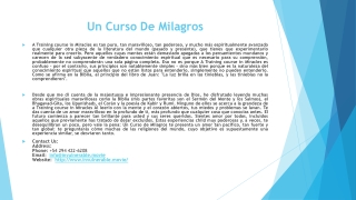 Un Curso De Milagros